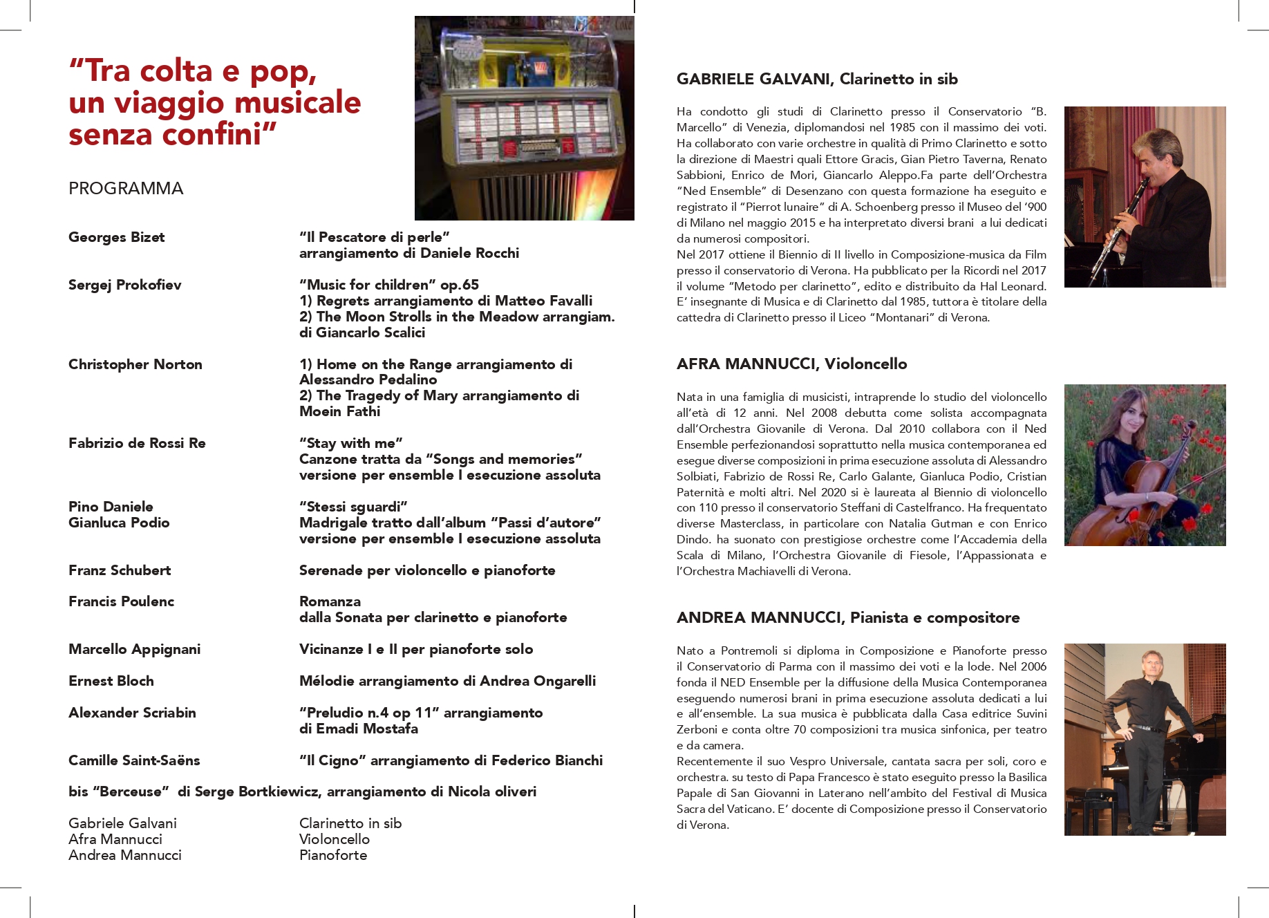 Appignani e De Rossi Re tra i compositori in programma a Desenzano Appignani e De Rossi Re tra i compositori in programma a Desenzano